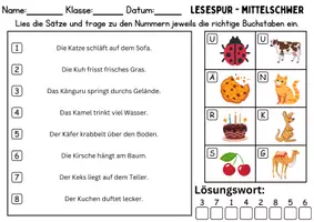 Vorschau - Spiele - Lesespur / Leserätsel Thema Buchstabe K - DaZ/DaF, Deutsch - Seite 2