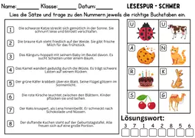 Vorschau - Spiele - Lesespur / Leserätsel Thema Buchstabe K - DaZ/DaF, Deutsch - Seite 3