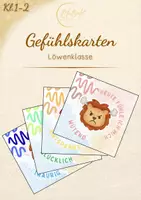 Vorschau - Fördermaterial/Inklusion - Gefühlskarten - Löwenklasse - Deckblatt