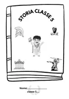 anteprima - Materiale di supporto/inclusione - QUADERNO DI STORIA CLASSE 5 - Pagina di copertina