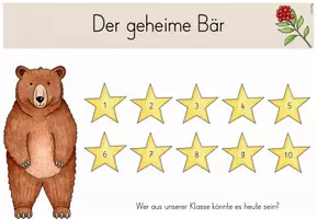 Vorschau - Mal- und Bastelvorlagen - Classroom-Management: Das geheime Kind/ Der geheime Bär für deine Bärenklasse (Kl.1-4) - Seite 3