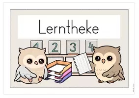 Vorschau - Poster - Schilder Eule | Klassenraum-Beschriftung Eulenklasse - Seite 3