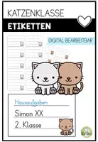Vorschau - Arbeitsblätter - Materialpaket - Gesamtpaket - Katzenklasse – wachsendes Bundle - Seite 1