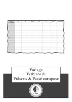 Vorschau - Arbeitsblätter - Verben im Präsens und Passé composé konjugieren (Tabelle als Vorlage) - Deckblatt