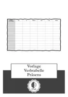 Vorschau - Arbeitsblätter - Verben im Präsens konjugieren (Tabelle als Vorlage) - Deckblatt
