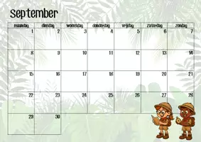 Voorbeeld - kalender - Pagina 1