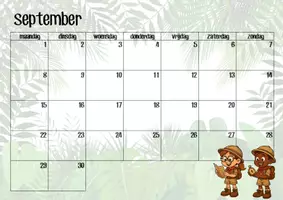 Voorbeeld - kalender - Voorblad