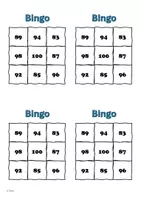 Vorschau - Spiele - Materialpaket Bingo - Zahlen 1 - 100 (9 Felder) - Seite 2