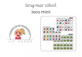 Voorbeeld - Terug naar school - mini loco FREEBIE - Voorblad