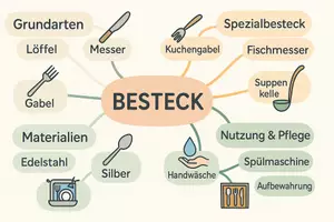 Vorschau - Arbeitsblätter - Arbeitsblätter zum Thema "Besteck" + Lösung & MP3 + Mindmap + Infografik - Seite 2