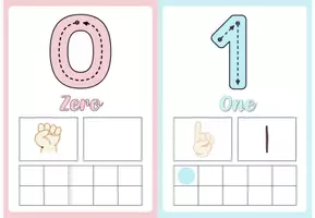 Vista previa - Decoración del aula - Number flashcards - página 1