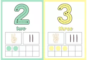 Vista previa - Decoración del aula - Number flashcards - página 2