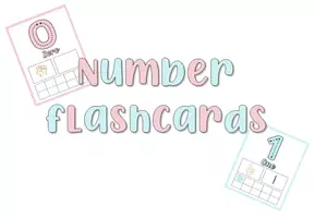Vista previa - Decoración del aula - Number flashcards - Portada