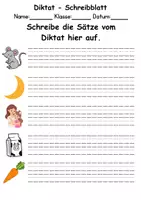 Vorschau - Test - GRATIS - Diktat Thema Buchstabe M - DaZ/DaF, Deutsch (Klasse 1 bis 4) - Seite 2
