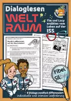 Vorschau - Arbeitsblätter - Lesetraining Klasse 3/4: Dialoglesen „Weltall - Leben auf der ISS"“ - Deckblatt