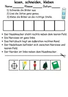 Vorschau - Arbeitsblätter - Buchstabe N Leserätsel - Lesen, schneiden, kleben - DaZ/DaF, Deutsch, Sachunterricht - Seite 3