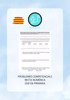 Vista previa - Hojas de trabajo - PROBLEMES COMPETENCIALS SISÈ RECTA NUMÈRICA - Portada