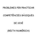 Vista previa - Hojas de trabajo - PROBLEMES COMPETENCIALS SISÈ RECTA NUMÈRICA - página 1
