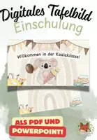 Vorschau - Präsentationen/Tafelbilder - Digitales Tafelbild Willkommen in der Koalaklasse - Deckblatt