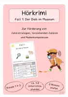 Vorschau - Arbeitsblätter - Hörkrimi – Der Dieb im Museum - Deckblatt