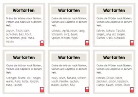 Vorschau - Aufgabenkarten - Riesige Freiarbeitskartei - Klasse 2/3 Deutsch (120 Aufgaben!) inklusive Selbstkontrolle - Seite 3