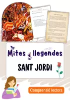 Vista previa - Unidades / Secuencias / Situaciones de Aprendizaje - Lectura i comprensió lectora: La llegenda de Sant Jordi - Portada