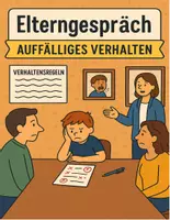 Vorschau - Merkblätter - Elterngespräch – Auffälliges Verhalten (Skript & Leitfaden) - Deckblatt