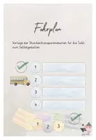 Vorschau - Mal- und Bastelvorlagen - Vorlage Fahrplan Stundentransparenz - Deckblatt