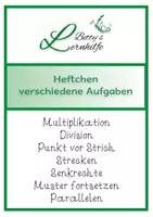 Vorschau - Arbeitsblätter - verschiedene Aufgaben - Mal, Geteilt, Punkt vor Strich - Deckblatt