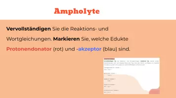 Vorschau - Arbeitsblätter - Ampholyte, Autoprotolyse und Ionenprodukt des Wassers - Seite 3