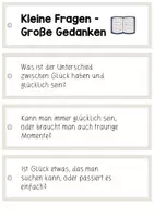 Vorschau - Aufgabenkarten - Philosophieren mit Kindern - Fragen zum Nachdenken - Seite 1