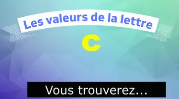 Aperçu - Jeux - Les valeurs de la lettre C - Page de couverture