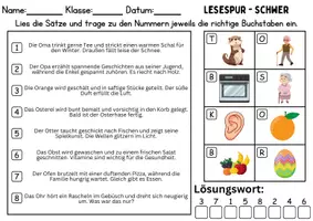Vorschau - Spiele - Lesespur / Leserätsel Thema Buchstabe O - DaZ/DaF, Deutsch - Seite 3