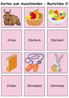 Vorschau - Spiele - Bild-Wort-Karten Thema Buchstabe O - DaZ/DaF, Deutsch (Wortschatz) - Seite 3