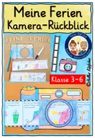 Vorschau - Stundenentwürfe - Meine Ferien Rückblick - Bastelvorlage Ferienkamera - Deckblatt