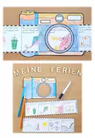 Vorschau - Stundenentwürfe - Meine Ferien Rückblick - Bastelvorlage Ferienkamera - Seite 1