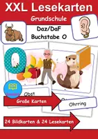 Vorschau - Spiele - XXL Lesekarten & Bildkarten Buchstabe O - DaZ/DaF, Deutsch (Grundschule) - Deckblatt