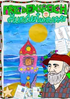 Vorschau - Stundenentwürfe - Kunst Sommer Leuchtturm malen nach Hundertwasser - Deckblatt