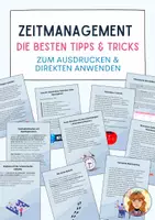 Vorschau - Poster - Zeitmanagement / Sammlung der besten Tipps und Tricks / Sek I &II - Deckblatt
