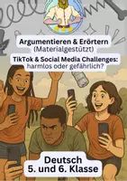 Vorschau - Arbeitsblätter - Gefährliche Social Media Challenges – Argumentieren - Deckblatt