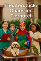 Vorschau - Präsentationen/Tafelbilder - Theaterstück: Chaos im Tierhotel - Deckblatt