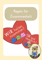 Vorschau - Poster - Regeln zum Klassenzusammenhalt - Deckblatt