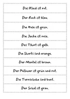 Vorschau - Spiele - Kleidungsstücke Bingo Spiel - Seite 1