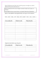 Vorschau - Arbeitsblätter - Vergleichsformen Grundstufe, Mehrstufe, Meiststufe - Seite 1