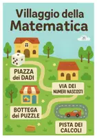 anteprima - Materiale di supporto/inclusione - Villaggio della Matematica - Didattica a stazioni back to school - Pagina di copertina