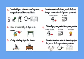 Vista previa - Unidades / Secuencias / Situaciones de Aprendizaje - Agenda conductual para TEA (Trastorno Espectro Autista) - página 1