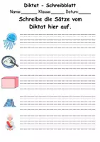 Vorschau - Arbeitsblätter - GRATIS - Diktat Thema Buchstabe Q - DaZ/DaF, Deutsch (Klasse 1 bis 4) - Seite 2