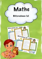 Vorschau - Arbeitsblätter - Blitzrechnen 1x1 - 5 Minuten - Deckblatt