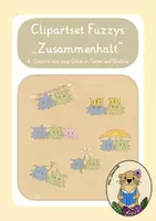 Vorschau - selbst erstellte Cliparts/Grafiken - Cliparts Fuzzys zum Thema Zusammenhalt - Deckblatt