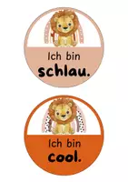 Vorschau - Bildkarten - Klassenzimmerdeko Spiegel-Affirmationen Löwenklasse - Seite 1